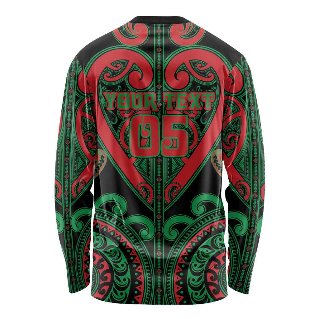 Custom Aotearoa Ngai Tuhoe Long Sleeve Shirt Maori Tribal Pattern