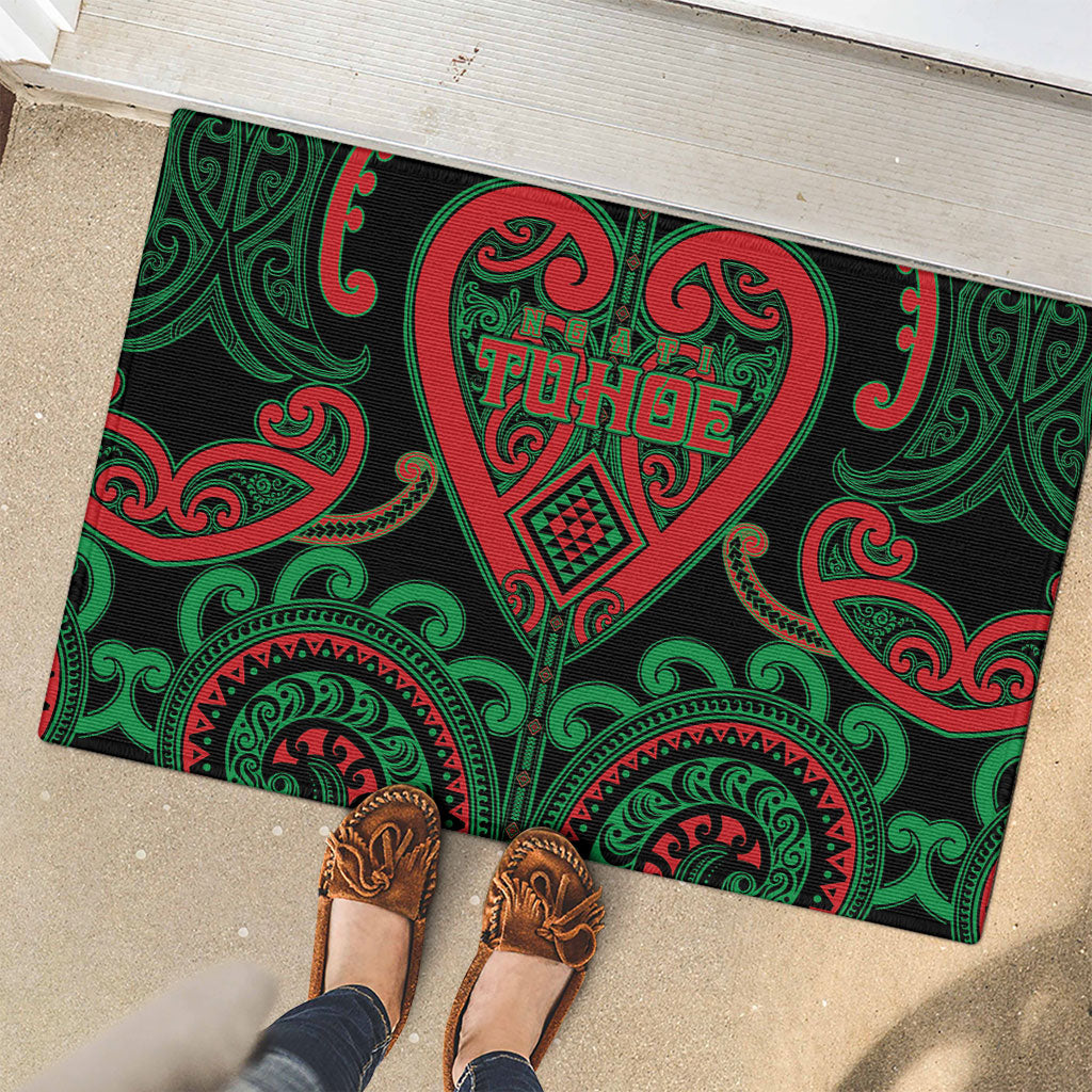Aotearoa Ngai Tuhoe Rubber Doormat Maori Tribal Pattern
