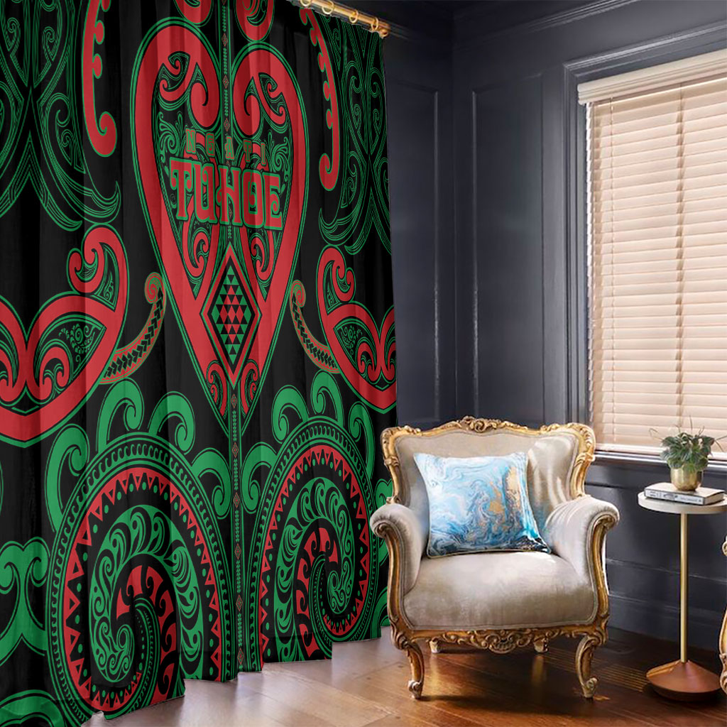 Aotearoa Ngai Tuhoe Window Curtain Maori Tribal Pattern