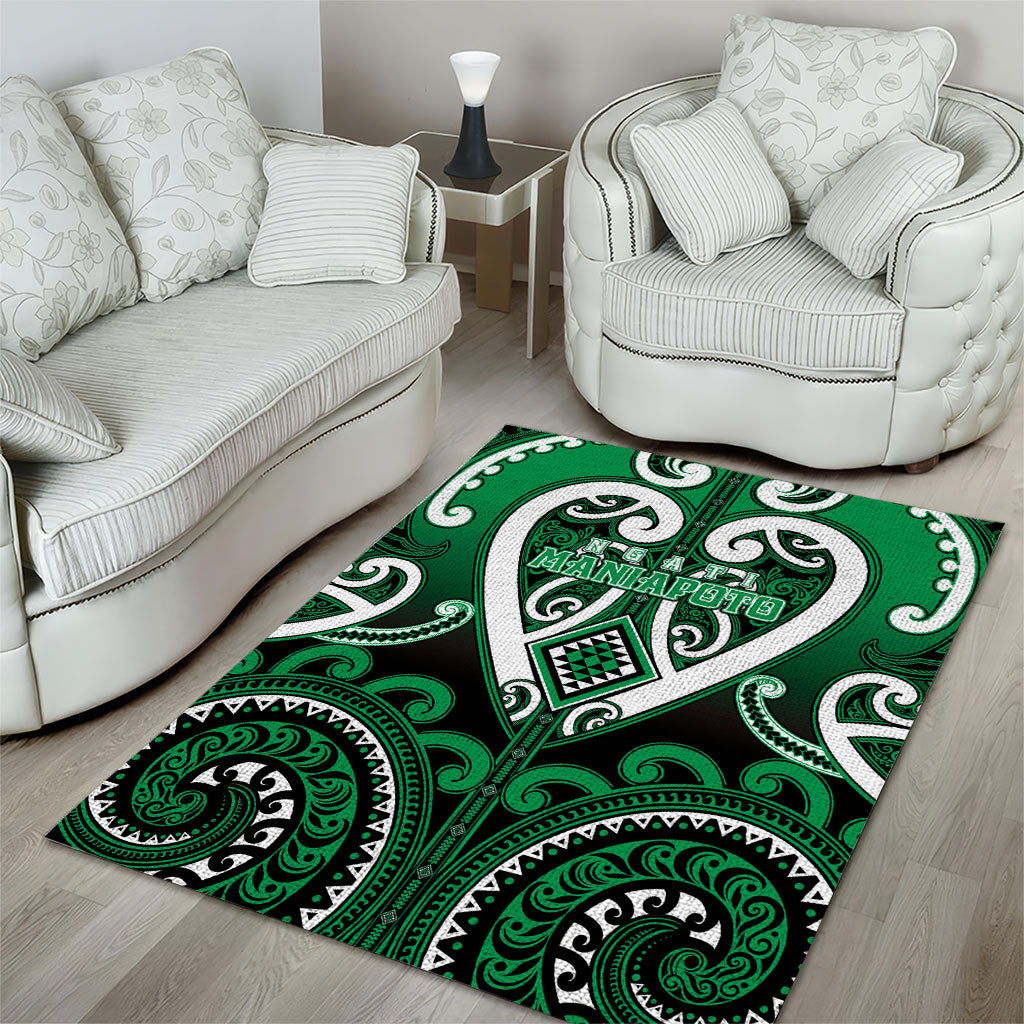 Aotearoa Ngati Maniapoto Area Rug Maori Tribal Pattern