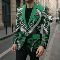 Custom Aotearoa Ngati Maniapoto Blazer Maori Tribal Pattern