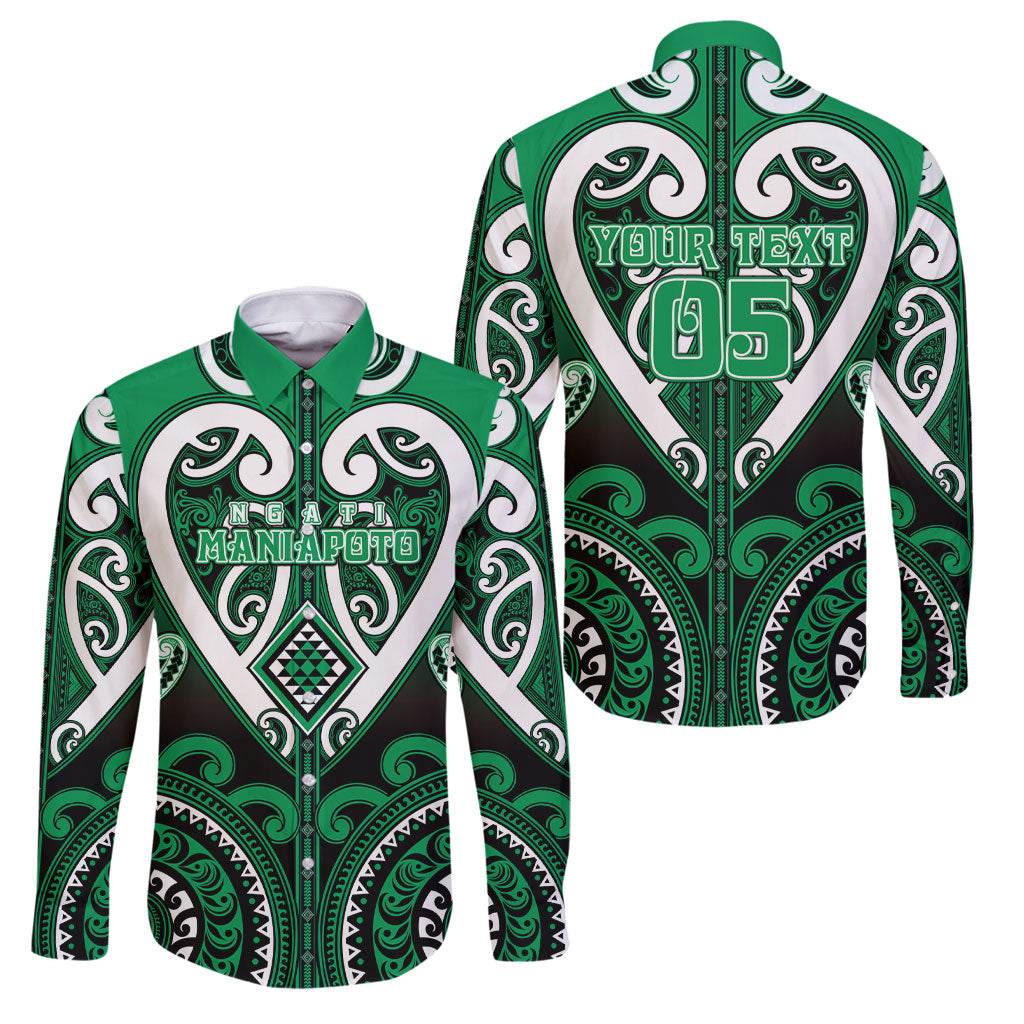 Custom Aotearoa Ngati Maniapoto Family Matching Tank Maxi Dress and Hawaiian Shirt Maori Tribal Pattern