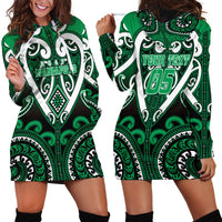 Custom Aotearoa Ngati Maniapoto Hoodie Dress Maori Tribal Pattern