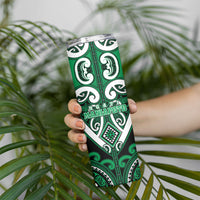 Custom Aotearoa Ngati Maniapoto Skinny Tumbler Maori Tribal Pattern