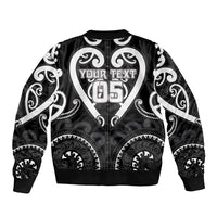 Custom Aotearoa Ngati Raukawa Bomber Jacket Maori Tribal Pattern