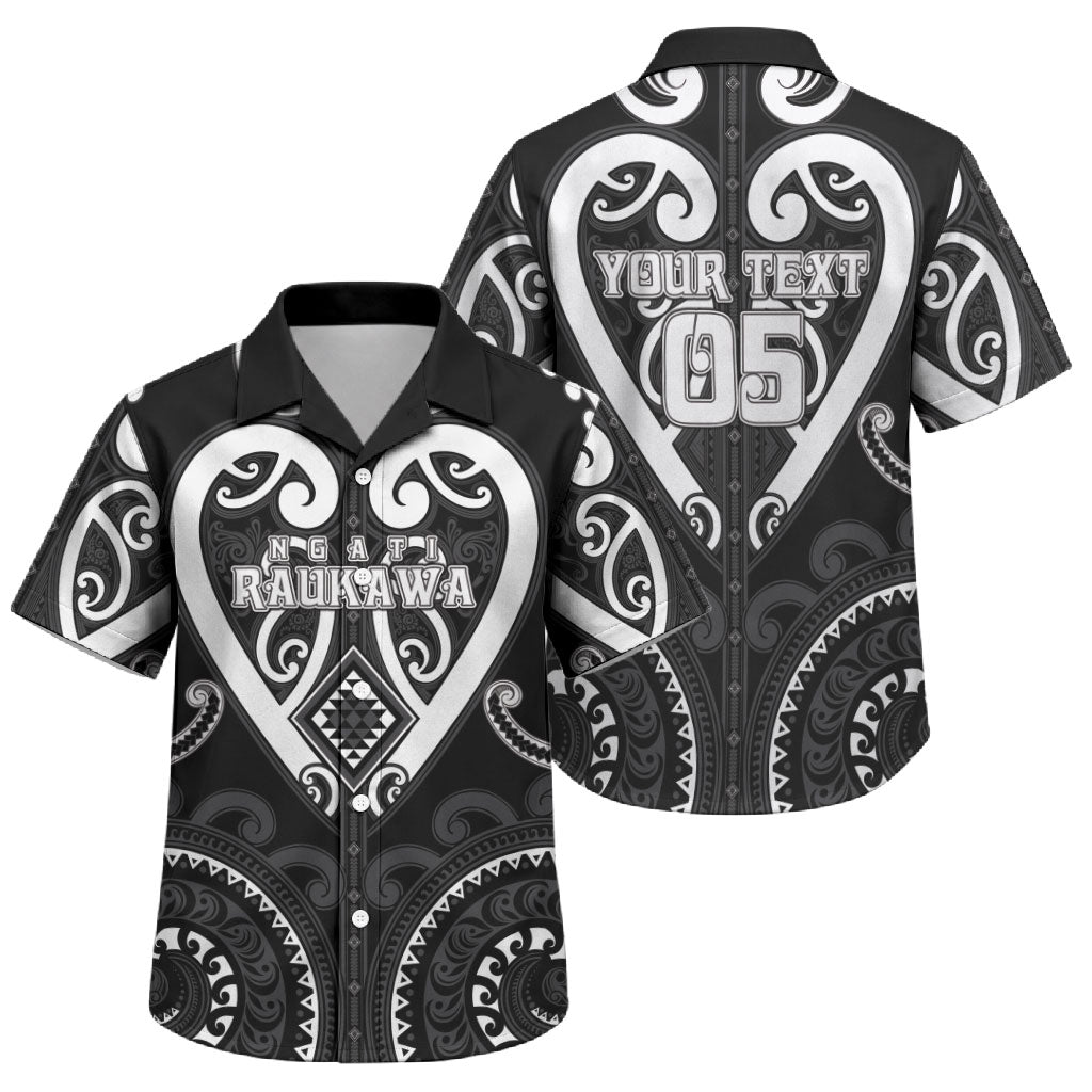 Custom Aotearoa Ngati Raukawa Family Matching Puletasi and Hawaiian Shirt Maori Tribal Pattern