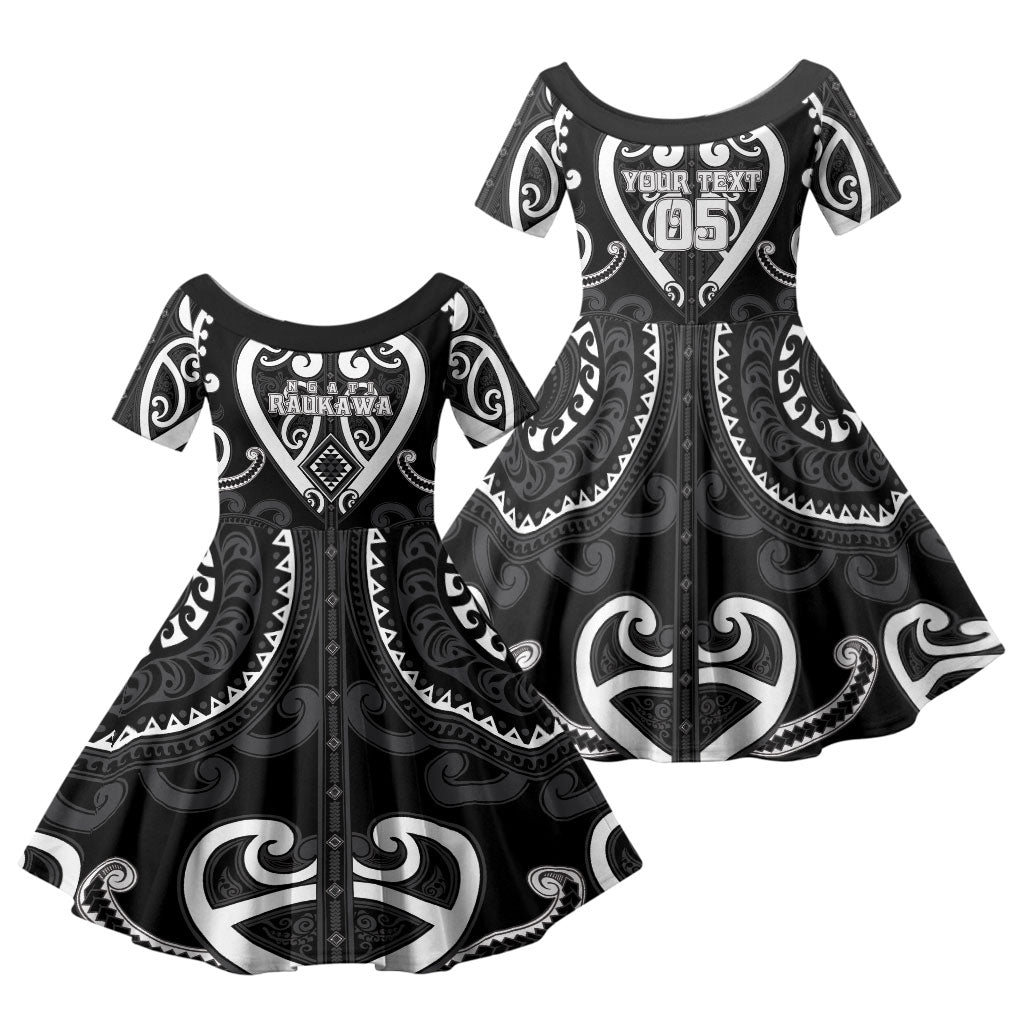 Custom Aotearoa Ngati Raukawa Family Matching Tank Maxi Dress and Hawaiian Shirt Maori Tribal Pattern