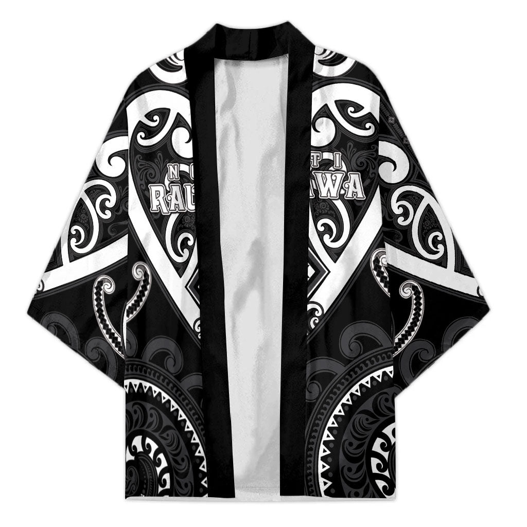 Custom Aotearoa Ngati Raukawa Kimono Maori Tribal Pattern