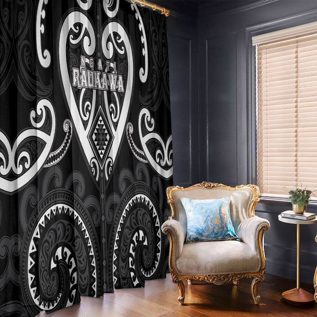 Aotearoa Ngati Raukawa Window Curtain Maori Tribal Pattern