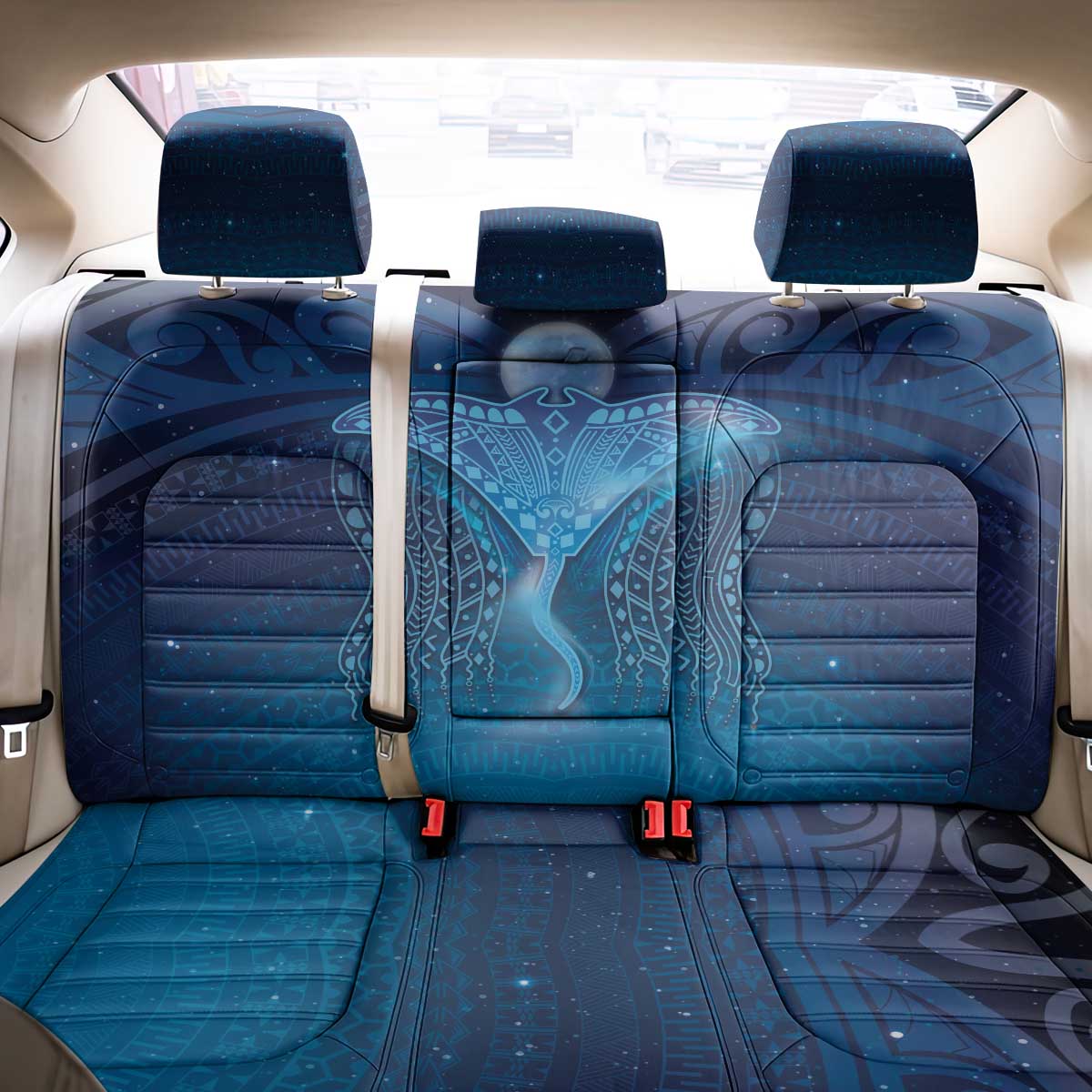 Polynesia Manta Ray Back Car Seat Cover Let's The Sea Set You Free - Polynesian Pride