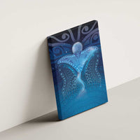 Polynesia Manta Ray Canvas Wall Art Let's The Sea Set You Free - Polynesian Pride