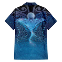 Polynesia Manta Ray Family Matching Short Sleeve Bodycon Dress and Hawaiian Shirt Let's The Sea Set You Free LT05 - Polynesian Pride