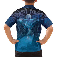 Polynesia Manta Ray Kid Hawaiian Shirt Let's The Sea Set You Free - Polynesian Pride