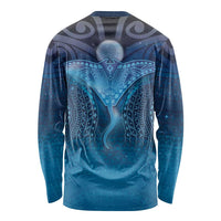 Polynesia Manta Ray Long Sleeve Shirt Let's The Sea Set You Free - Polynesian Pride