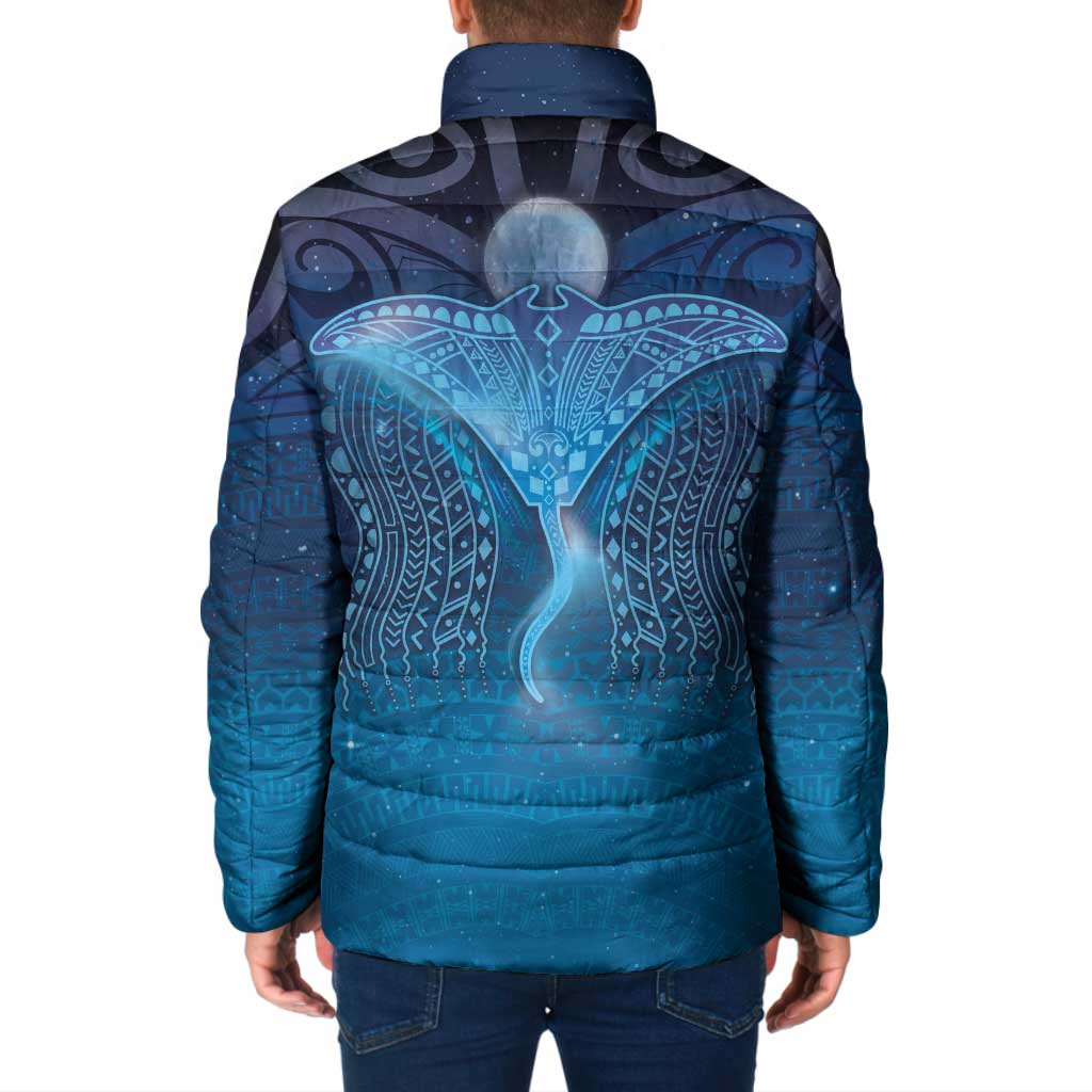 Polynesia Manta Ray Padded Jacket Let's The Sea Set You Free - Polynesian Pride
