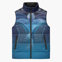 Polynesia Manta Ray Sleeveless Puffer Jacket Let's The Sea Set You Free - Polynesian Pride