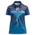 Polynesia Manta Ray Women Polo Shirt Let's The Sea Set You Free - Polynesian Pride