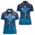 Polynesia Manta Ray Women Polo Shirt Let's The Sea Set You Free - Polynesian Pride
