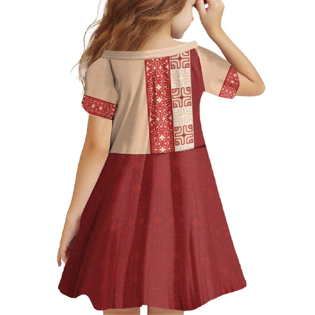 Papua New Guinea Family Matching Off Shoulder Maxi Dress and Hawaiian Shirt Oro Tapa Pattern LT05 - Polynesian Pride