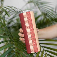 Papua New Guinea Skinny Tumbler Oro Tapa Pattern LT05 - Polynesian Pride