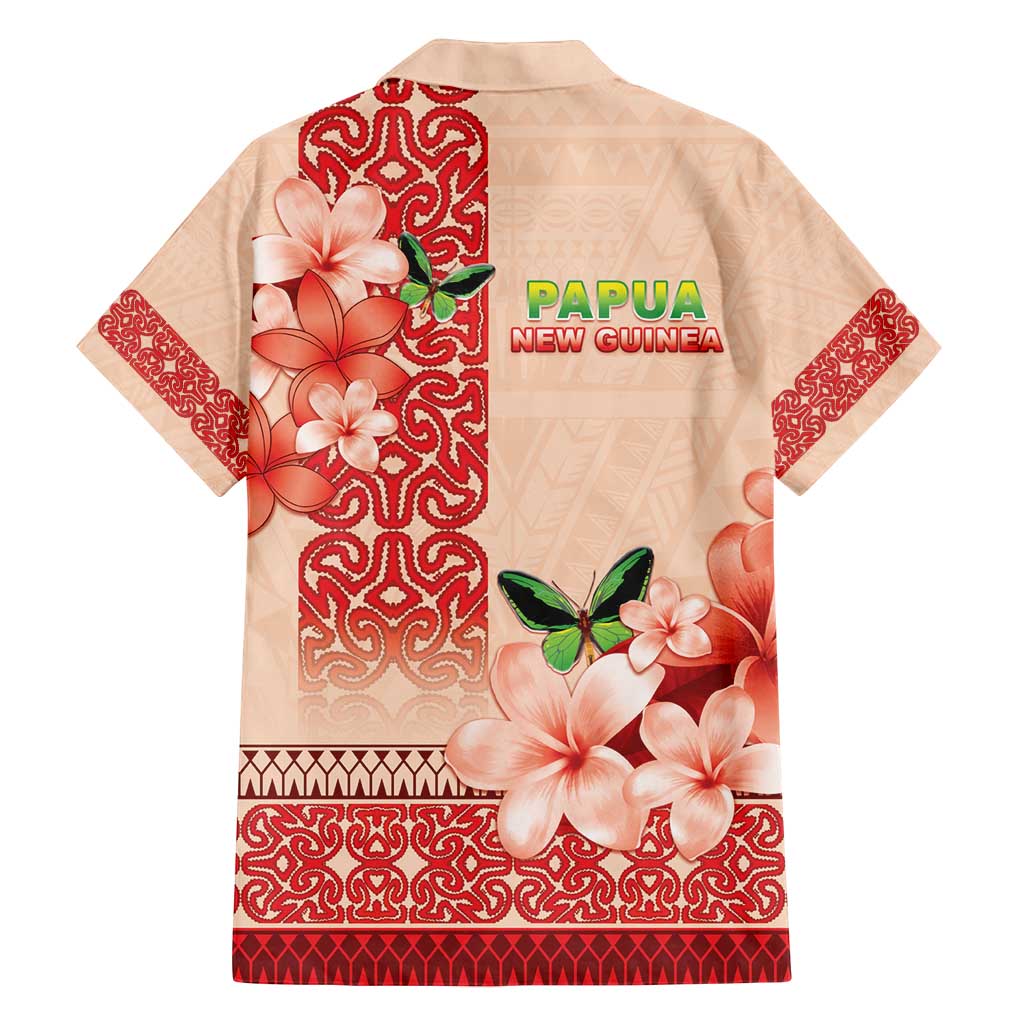 Papua New Guinea Oro Province Family Matching Off Shoulder Maxi Dress and Hawaiian Shirt Oro Birdwing Butterfly LT05 - Polynesian Pride