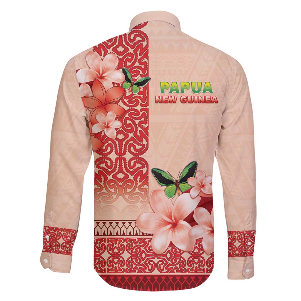 Papua New Guinea Oro Province Family Matching Puletasi and Hawaiian Shirt Oro Birdwing Butterfly LT05 - Polynesian Pride