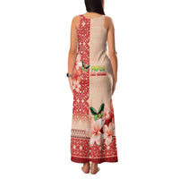 Papua New Guinea Oro Province Family Matching Tank Maxi Dress and Hawaiian Shirt Oro Birdwing Butterfly LT05 - Polynesian Pride