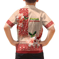 Papua New Guinea Oro Province Kid Hawaiian Shirt Oro Birdwing Butterfly LT05 - Polynesian Pride
