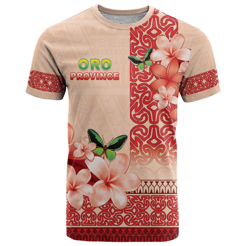 Papua New Guinea Oro Province T Shirt Oro Birdwing Butterfly LT05 Beige - Polynesian Pride