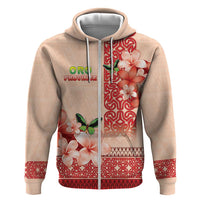 Papua New Guinea Oro Province Zip Hoodie Oro Birdwing Butterfly