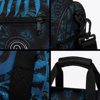 New Zealand Sea Week Duffle Bag Maori Wave Pattern Ocean Blue LT05 - Polynesian Pride
