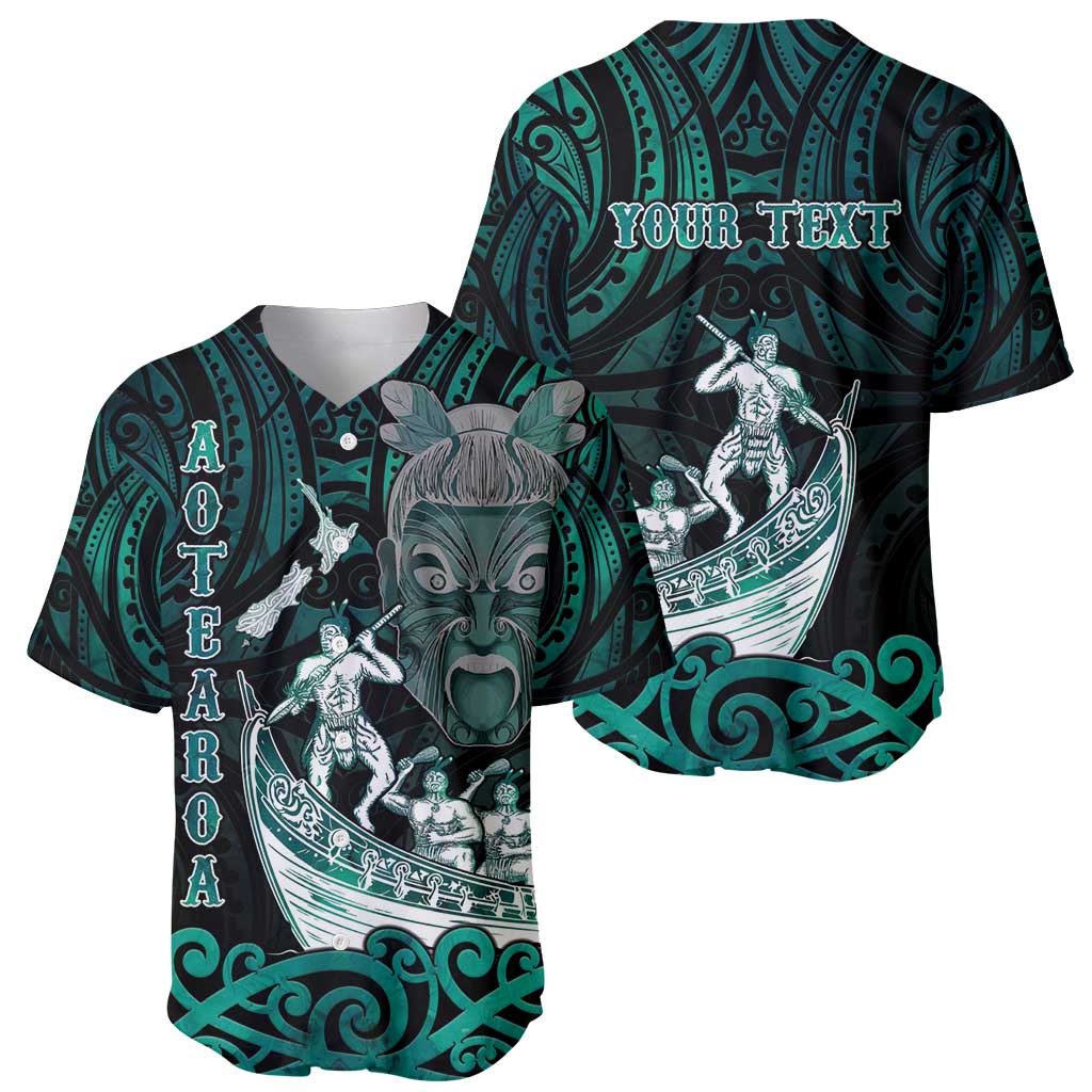 Personalised New Zealand Waka Racing Baseball Jersey Maori Warriors LT05 - Polynesian Pride