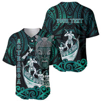 Personalised New Zealand Waka Racing Baseball Jersey Maori Warriors LT05 - Polynesian Pride