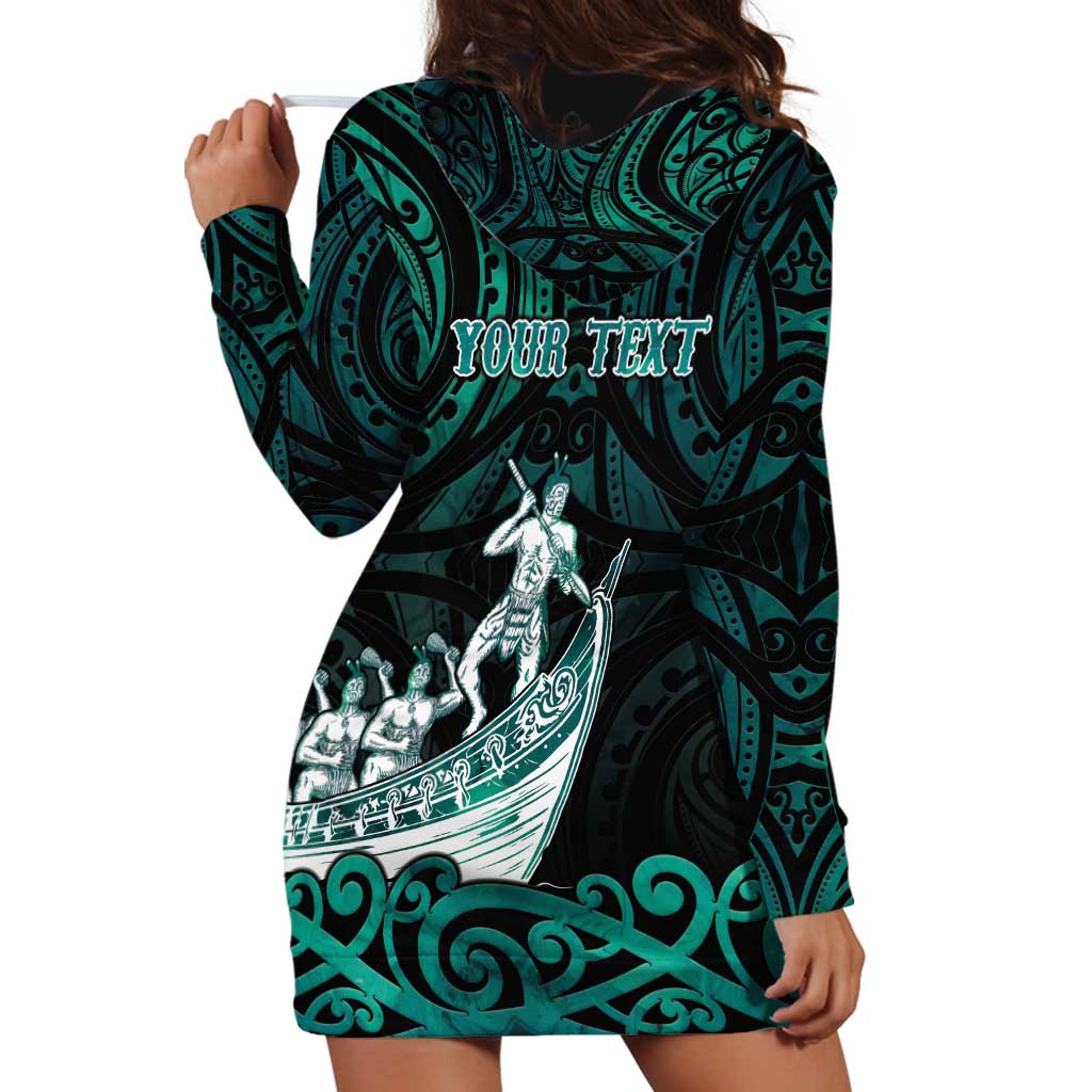 Personalised New Zealand Waka Racing Hoodie Dress Maori Warriors LT05 - Polynesian Pride