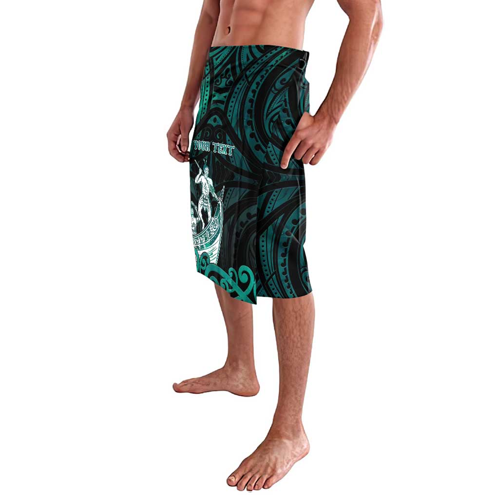 Personalised New Zealand Waka Racing Lavalava Maori Warriors
