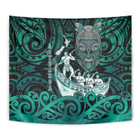 New Zealand Waka Racing Tapestry Maori Warriors LT05 - Polynesian Pride