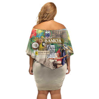 Samoa Culture Family Matching Off Shoulder Short Dress and Hawaiian Shirt Embracing The Spirit LT05 - Polynesian Pride
