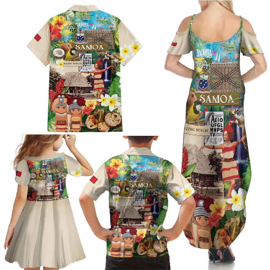 Samoa Culture Family Matching Summer Maxi Dress and Hawaiian Shirt Embracing The Spirit LT05 - Polynesian Pride