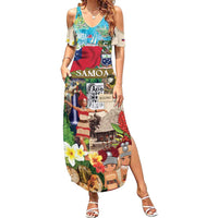 Samoa Culture Summer Maxi Dress Embracing The Spirit LT05 Women Beige - Polynesian Pride