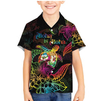 Hawaii Pride Family Matching Mermaid Dress and Hawaiian Shirt Aloha Is Aloha LT05 Son's Shirt Colorful - Polynesian Pride