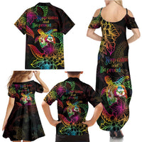 Hawaii Pride Family Matching Summer Maxi Dress and Hawaiian Shirt Aloha Is Aloha LT05 - Polynesian Pride