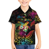 Hawaii Pride Family Matching Summer Maxi Dress and Hawaiian Shirt Aloha Is Aloha LT05 Son's Shirt Colorful - Polynesian Pride