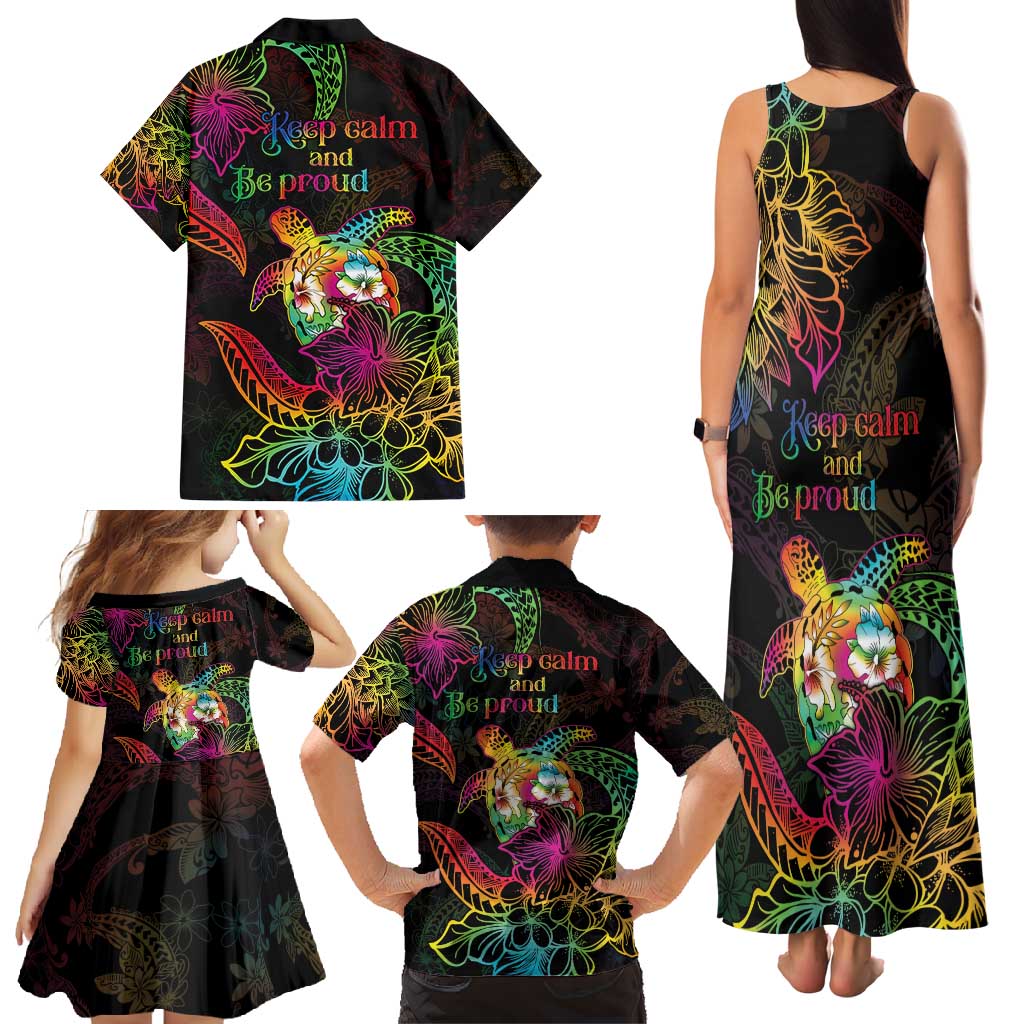 Hawaii Pride Family Matching Tank Maxi Dress and Hawaiian Shirt Aloha Is Aloha LT05 - Polynesian Pride