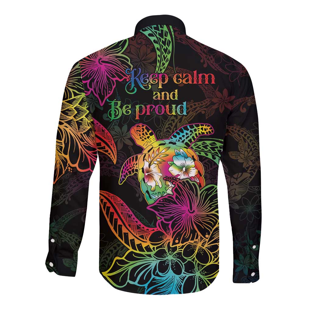 Hawaii Pride Long Sleeve Button Shirt Aloha Is Aloha