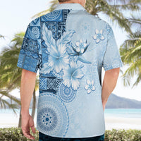 Hawaii Tapa Pattern With Blue Hibiscus Hawaiian Shirt LT05 - Polynesian Pride