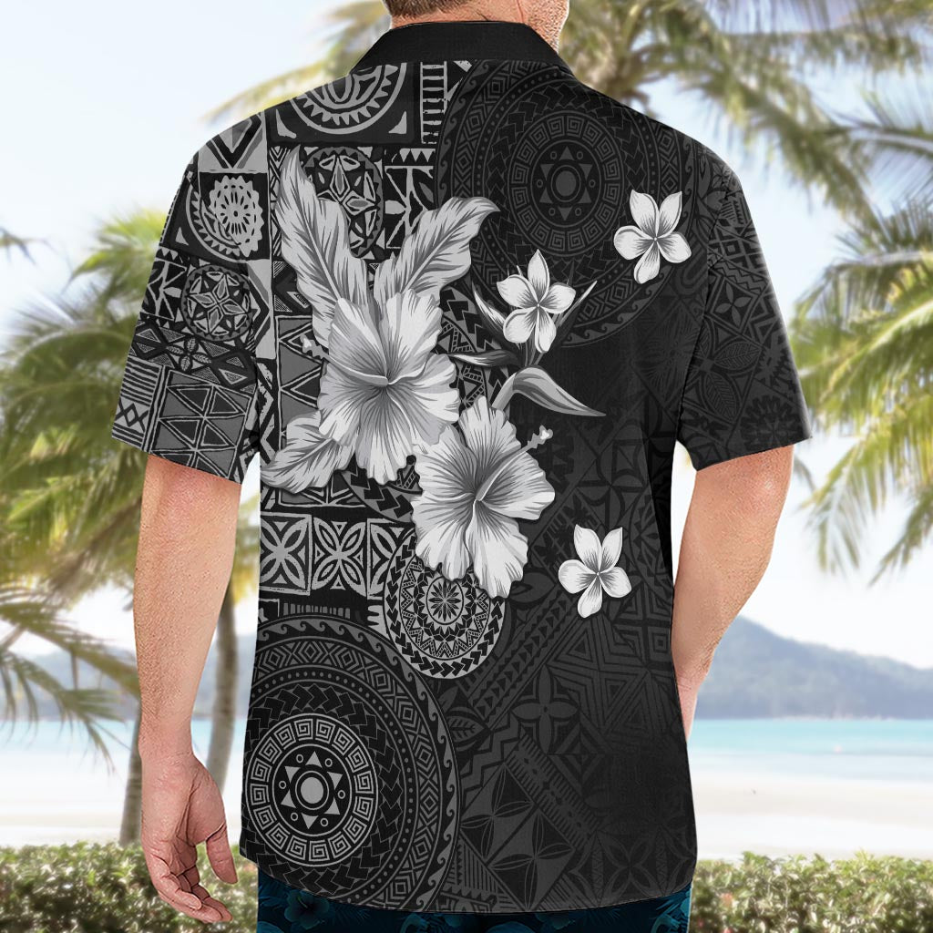 Hawaii Tapa Pattern With Black Hibiscus Hawaiian Shirt LT05 - Polynesian Pride