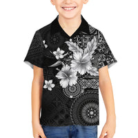 Hawaii Tapa Pattern With Black Hibiscus Hawaiian Shirt LT05 - Polynesian Pride