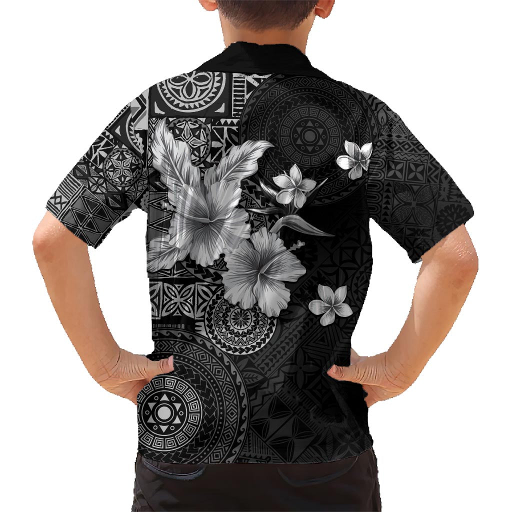 Hawaii Tapa Pattern With Black Hibiscus Hawaiian Shirt LT05 - Polynesian Pride