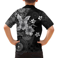Hawaii Tapa Pattern With Black Hibiscus Hawaiian Shirt LT05 - Polynesian Pride