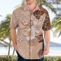 Hawaii Tapa Pattern With Brown Hibiscus Hawaiian Shirt LT05 - Polynesian Pride